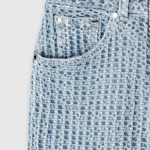 Maniere de Voir Textured Denim Mom Jeans with Matching Jacket - Size UK 8 US 4 - Picture 4 of 13